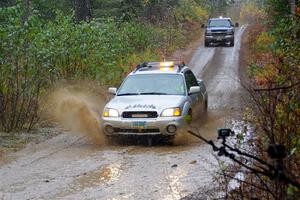 A Subaru Baja sweeps SS9, Nestoria-Herman.