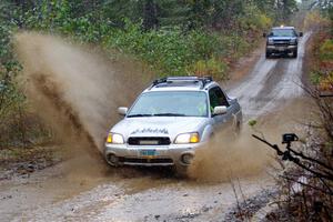 A Subaru Baja sweeps SS9, Nestoria-Herman.