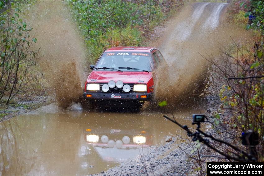 Nino Ortega / Jason Cook VW GTI on SS9, Nestoria-Herman.