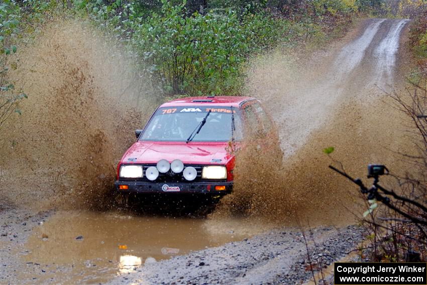 Nino Ortega / Jason Cook VW GTI on SS9, Nestoria-Herman.