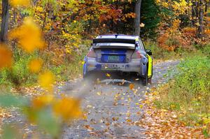 Travis Pastrana / Rhianon Gelsomino Subaru WRX STi on SS12, Trouble I.