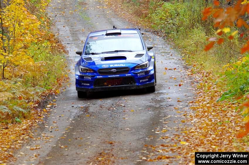 Travis Pastrana / Rhianon Gelsomino Subaru WRX STi on SS12, Trouble I.