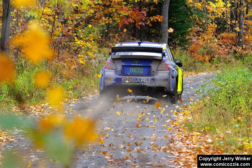 Travis Pastrana / Rhianon Gelsomino Subaru WRX STi on SS12, Trouble I.