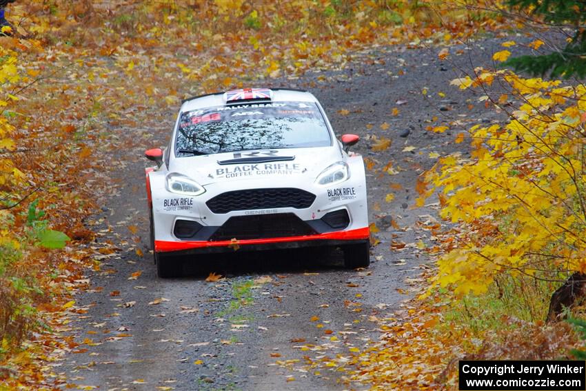 Tom Williams / Ross Whittock Ford Fiesta Rally2 on SS12, Trouble I.