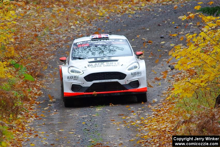 Tom Williams / Ross Whittock Ford Fiesta Rally2 on SS12, Trouble I.