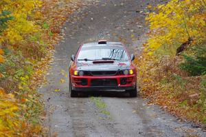 Mark Piatkowski / Aaron Crescenti Subaru Impreza 2.5RS on SS12, Trouble I.