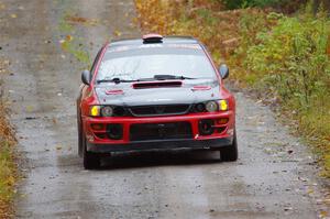 Mark Piatkowski / Aaron Crescenti Subaru Impreza 2.5RS on SS12, Trouble I.