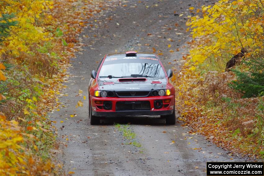 Mark Piatkowski / Aaron Crescenti Subaru Impreza 2.5RS on SS12, Trouble I.