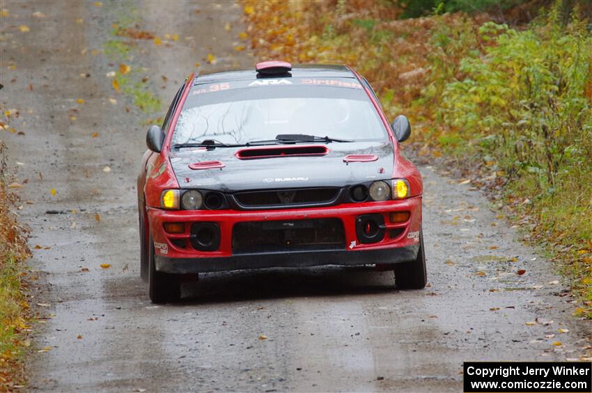 Mark Piatkowski / Aaron Crescenti Subaru Impreza 2.5RS on SS12, Trouble I.