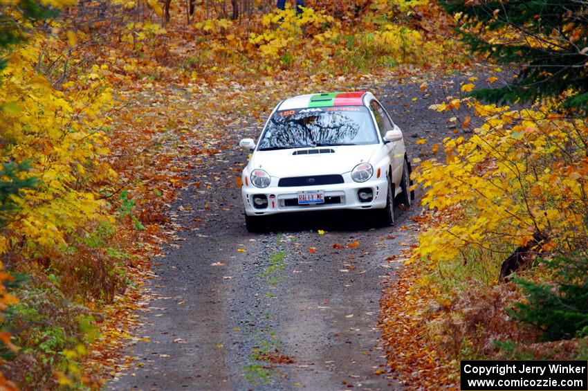 Ivo Draganov / Vladimir Yanev Subaru WRX Wagon on SS12, Trouble I.