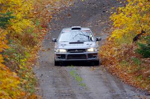 Dylan Gondyke / Sara Nonack Subaru Impreza on SS12, Trouble I.