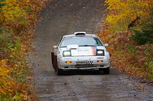 Kevin Schmidt / Kyle Roberts Mazda RX-7 on SS12, Trouble I.