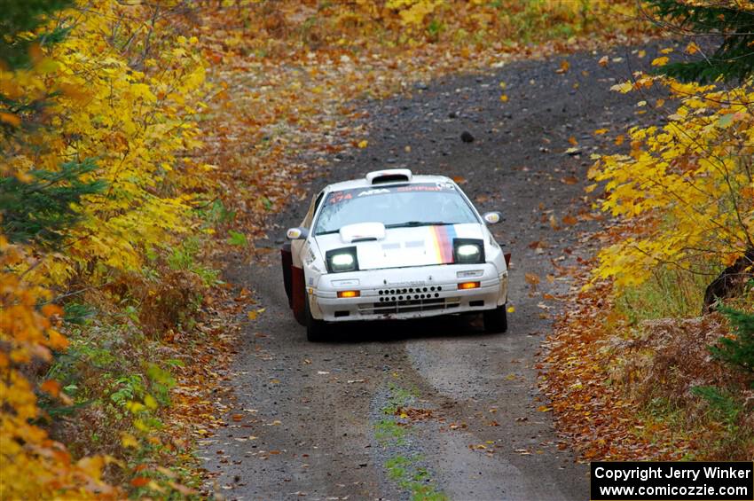 Kevin Schmidt / Kyle Roberts Mazda RX-7 on SS12, Trouble I.