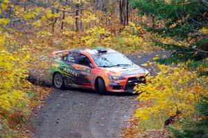 Sumit Panjabi / Stephen Kurey Mitsubishi Lancer Evo X on SS12, Trouble I.