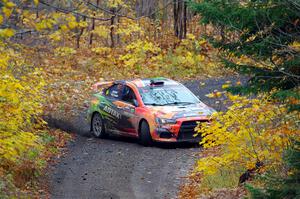 Sumit Panjabi / Stephen Kurey Mitsubishi Lancer Evo X on SS12, Trouble I.