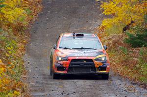 Sumit Panjabi / Stephen Kurey Mitsubishi Lancer Evo X on SS12, Trouble I.