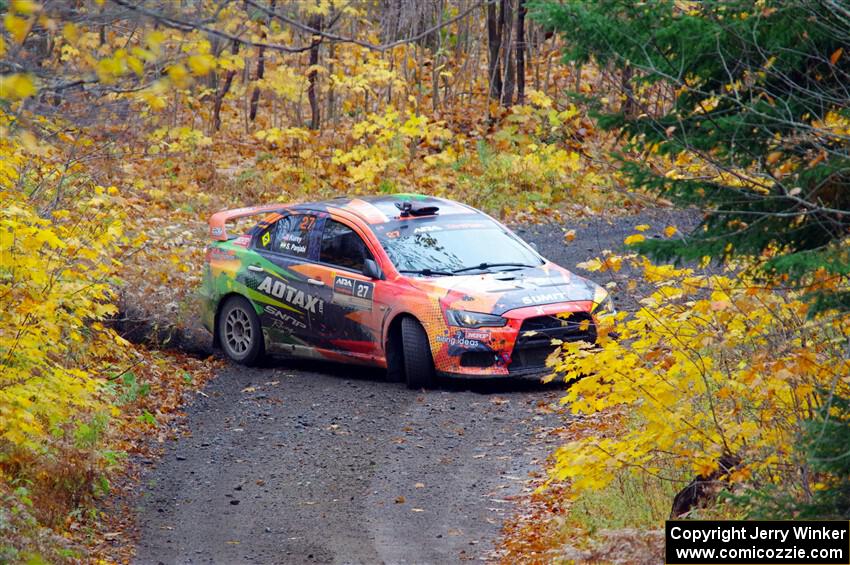 Sumit Panjabi / Stephen Kurey Mitsubishi Lancer Evo X on SS12, Trouble I.