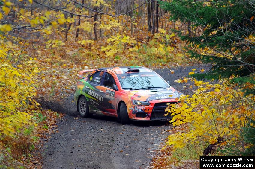 Sumit Panjabi / Stephen Kurey Mitsubishi Lancer Evo X on SS12, Trouble I.