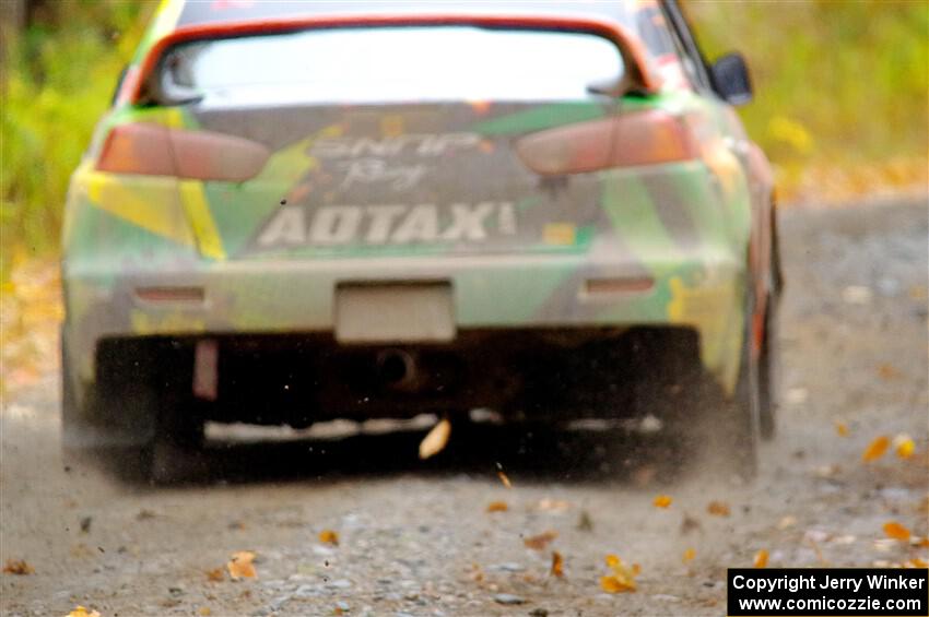 Sumit Panjabi / Stephen Kurey Mitsubishi Lancer Evo X on SS12, Trouble I.