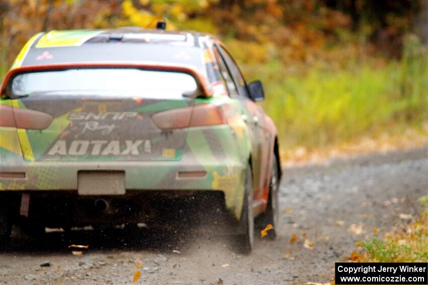 Sumit Panjabi / Stephen Kurey Mitsubishi Lancer Evo X on SS12, Trouble I.