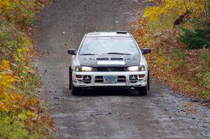 Aidan Hicks / John Hicks Subaru Impreza Wagon on SS12, Trouble I.