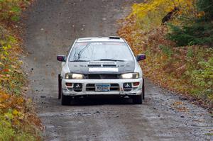 Aidan Hicks / John Hicks Subaru Impreza Wagon on SS12, Trouble I.