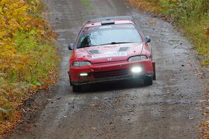 Vivian Campbell / Michael Hordijk Honda Civic on SS12, Trouble I.