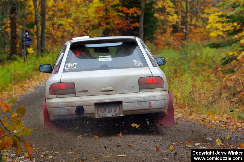 Aidan Hicks / John Hicks Subaru Impreza Wagon on SS12, Trouble I.