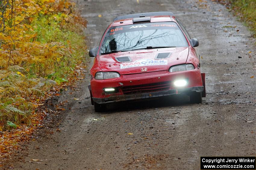 Vivian Campbell / Michael Hordijk Honda Civic on SS12, Trouble I.