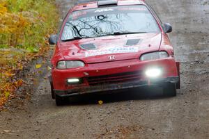 Vivian Campbell / Michael Hordijk Honda Civic on SS12, Trouble I.