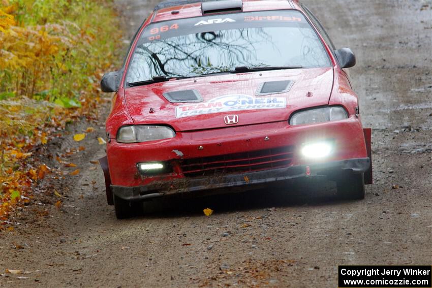 Vivian Campbell / Michael Hordijk Honda Civic on SS12, Trouble I.