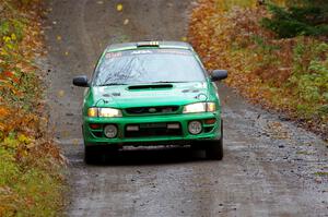 Jordan Locher / Tom Addison Subaru Impreza 2.5RS on SS12, Trouble I.