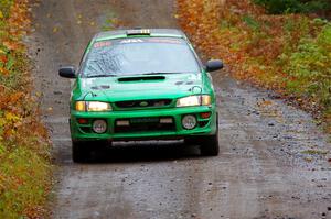 Jordan Locher / Tom Addison Subaru Impreza 2.5RS on SS12, Trouble I.