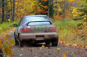 Jordan Locher / Tom Addison Subaru Impreza 2.5RS on SS12, Trouble I.