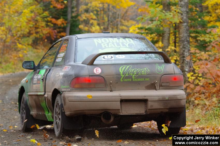 Jordan Locher / Tom Addison Subaru Impreza 2.5RS on SS12, Trouble I.