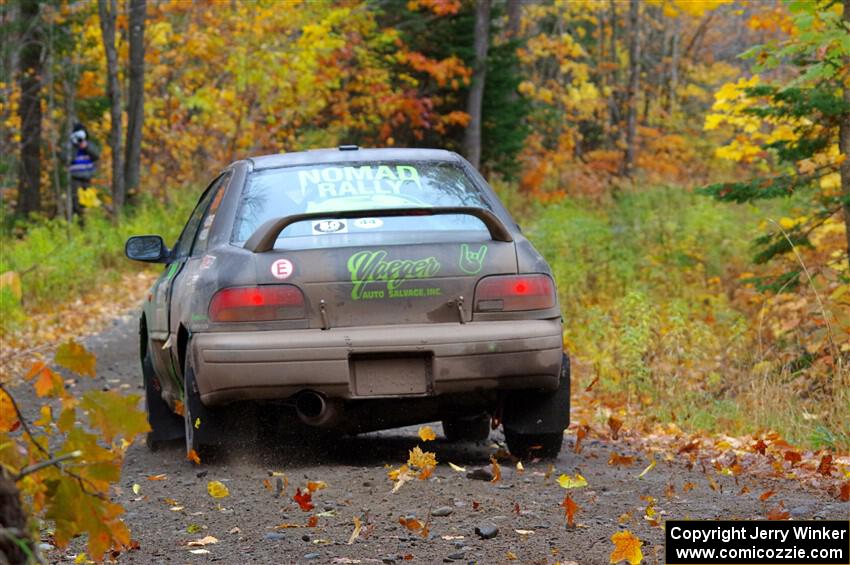 Jordan Locher / Tom Addison Subaru Impreza 2.5RS on SS12, Trouble I.