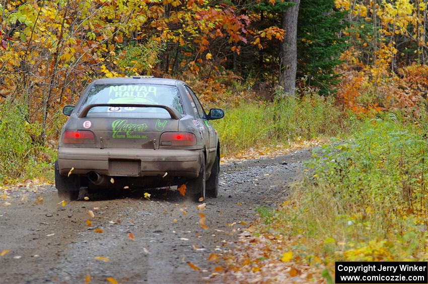 Jordan Locher / Tom Addison Subaru Impreza 2.5RS on SS12, Trouble I.