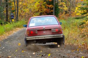 Levi Johnson / Griffin Johnson BMW 325e on SS12, Trouble I.