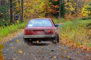 Levi Johnson / Griffin Johnson BMW 325e on SS12, Trouble I.