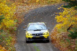 Colin Schulz / Jake Carlson Subaru WRX STi on SS12, Trouble I.