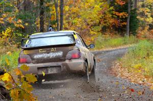 Colin Schulz / Jake Carlson Subaru WRX STi on SS12, Trouble I.