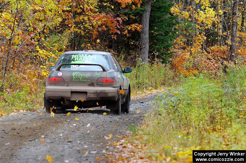 Jordan Locher / Tom Addison Subaru Impreza 2.5RS on SS12, Trouble I.