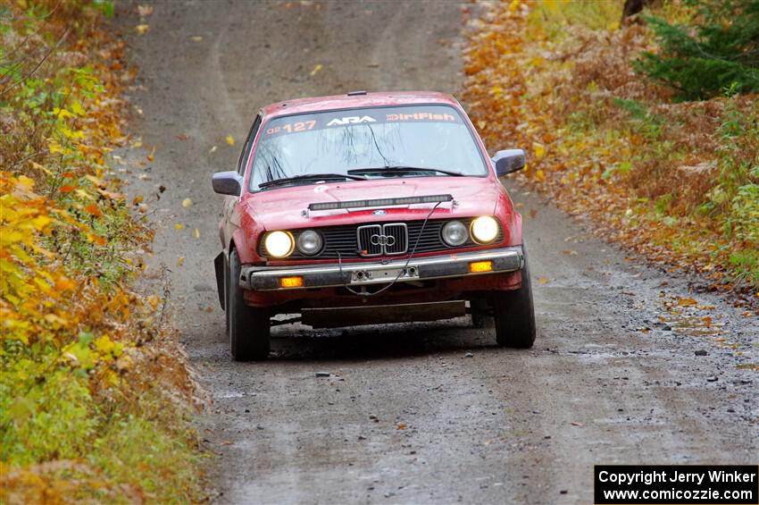 Levi Johnson / Griffin Johnson BMW 325e on SS12, Trouble I.