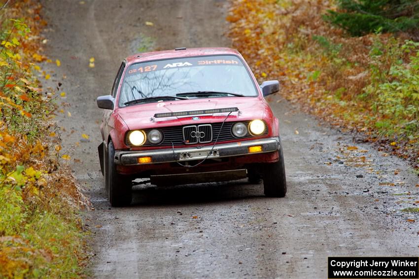 Levi Johnson / Griffin Johnson BMW 325e on SS12, Trouble I.