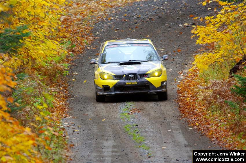 Colin Schulz / Jake Carlson Subaru WRX STi on SS12, Trouble I.