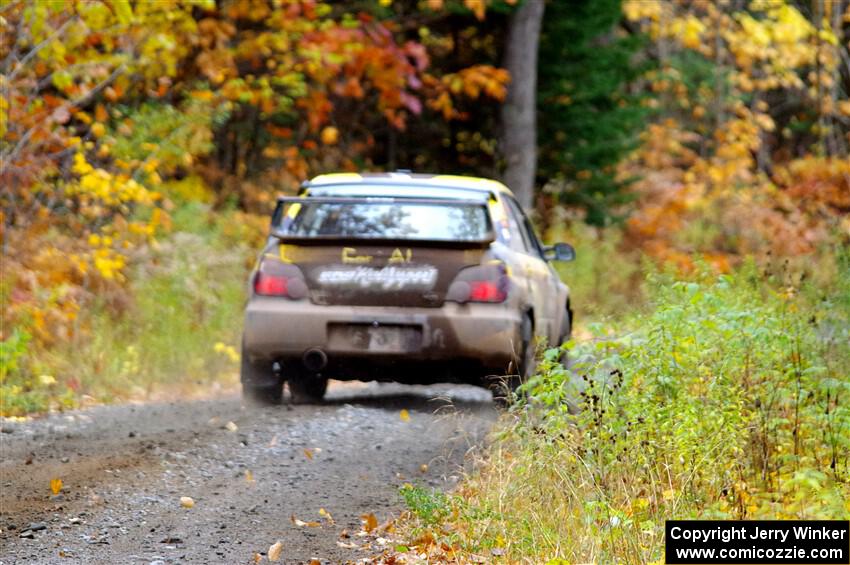 Colin Schulz / Jake Carlson Subaru WRX STi on SS12, Trouble I.