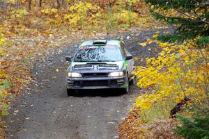 Carlos Neto / Fabio Costa Subaru 2.5RS on SS12, Trouble I.