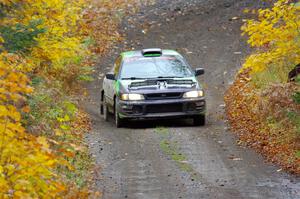 Carlos Neto / Fabio Costa Subaru 2.5RS on SS12, Trouble I.