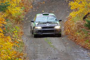 Carlos Neto / Fabio Costa Subaru 2.5RS on SS12, Trouble I.