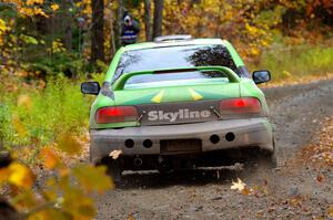 Carlos Neto / Fabio Costa Subaru 2.5RS on SS12, Trouble I.